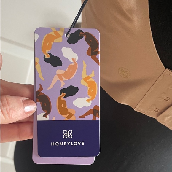 Honeylove Crossover Bra in Sand Color Size Large - Picture 2 of 12